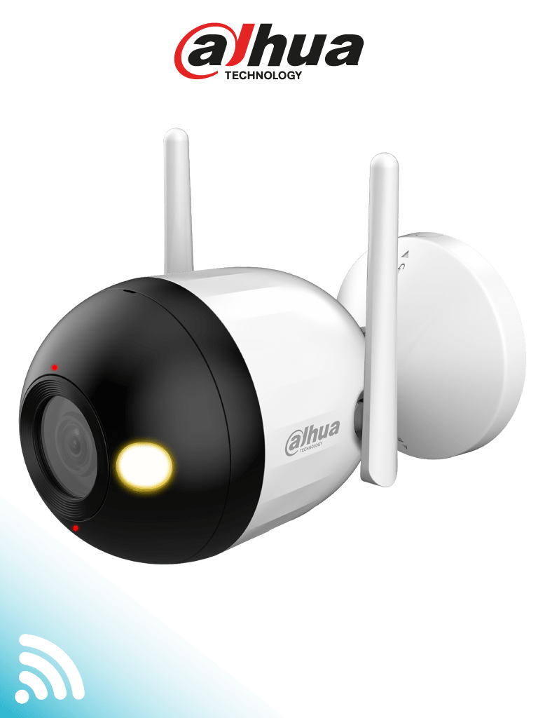 DAHUA F2CN-PV - Cámara IP Bullet WiFi de 2 MP/ lente de 2.8 mm. Cuenta con Full Color + iluminación dual inteligente, disuasión activa, audio bidireccional, micrófono y altavoz integrados, 30 m, funciones de IA y resistencia IP67. DAHUA F2CN-PV - Cámara IP Bullet WiFi de 2 MP/ lente de 2.8 mm. Cuenta con Full Color + iluminación dual inteligente, disuasión activa, audio bidireccional, micrófono y altavoz integrados, 30 m, funciones de IA y resistencia IP67.